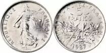France  5 Francs Woman sowing seed - 1987 - BU