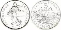 France  5 Francs Woman sowing seed 1993 - BU - medal striking