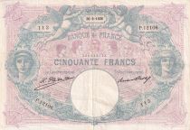 France  50 Francs - Bleu et Rose - 30-09-1926 - Série P.12106 - F.14.39