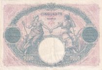 France  50 Francs - Blue and Rose - 30-09-1926 - Serial P.12106 - P.64