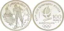 France  ALBERTVILLE, SKI DE FOND - 100 FRANCS 1991