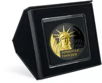 France (application Ruth&eacute;nium et Or par un institut priv&eacute;) Libert&eacute; RUTHENIUM & OR - 100 Francs 1986 Argent France