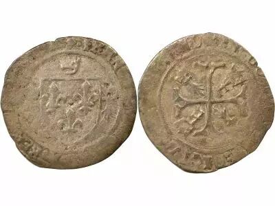 France  Britanny, Francis I - Grand Blanc, 2nd Type - 1522 / 1540 R Rennes