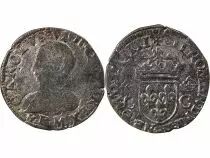 France  CHARLES IX - TESTON ARGENT, 2nd TYPE - 1564 K BORDEAUX