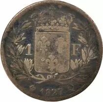 France  Charles X - Silver Franc, 5 leaves - 1827 Q Perpignan