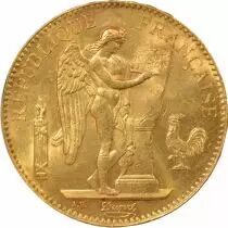 France  Genius - 100 Gold Francs, Dieu Prot&egrave;ge la France - 1886 A Paris