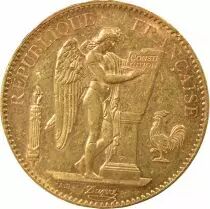 France  Genius - 100 Gold Francs, Liberté Egalité Fraternité - 1907 A Paris