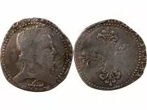 France  HENRI III - 1/2 FRANC WITH FLAT COLLAR (1578) H LA ROCHELLE