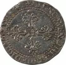 France  HENRI III - 1/2 FRANC WITH FLAT COLLAR 1578  H LA ROCHELLE
