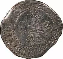 France  HENRI III - 1/2 FRANC WITH FLAT COLLAR 1578 I LIMOGES