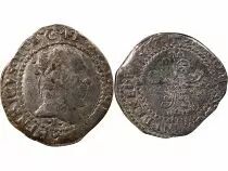 France  HENRI III - 1/2 FRANC WITH FLAT COLLAR 1578 I LIMOGES