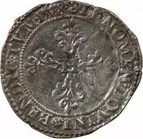France  HENRI III - 1/2 FRANC WITH FLAT COLLAR 1578 T NANTES