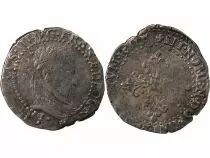 France  HENRI III - 1/2 FRANC WITH FLAT COLLAR 1581 I LIMOGES