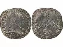 France  HENRI III - 1/2 FRANC WITH FLAT COLLAR 1584 I LIMOGES