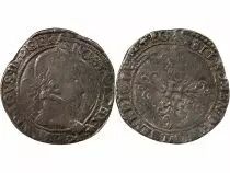 France  HENRI III - 1/2 FRANC WITH FLAT COLLAR P DIJON UNDATED