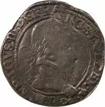 France  HENRI III - 1/2 FRANC WITH FLAT COLLAR P DIJON UNDATED