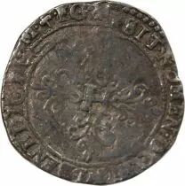 France  HENRI III - 1/2 FRANC WITH FLAT COLLAR P DIJON UNDATED