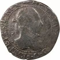 France  HENRI III - 1/2 FRANC WITH GOFFERED COLLAR 1576 A PARIS