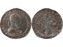 France  HENRI III - 1/2 FRANC WITH GOFFERED COLLAR 1586 A PARIS
