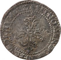 France  HENRI III - 1/2 FRANC WITH GOFFERED COLLAR 1587 A PARIS