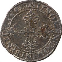 France  HENRI III - FRANC WITH FLAT COLLAR  1578 B ROUEN