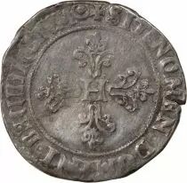 France  HENRI III - FRANC WITH FLAT COLLAR  1578 F ANGERS