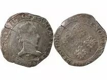 France  HENRI III - FRANC WITH FLAT COLLAR  1578 F ANGERS