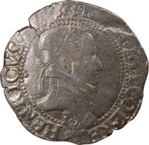 France  HENRI III - FRANC WITH FLAT COLLAR  1580 TOURS