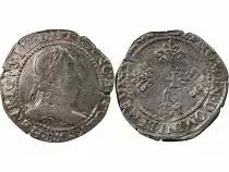 France  HENRI III - FRANC WITH FLAT COLLAR  B ROUEN