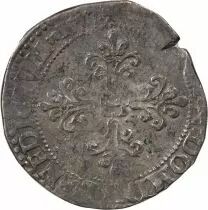France  HENRI III - FRANC WITH FLAT COLLAR 1577 A PARIS