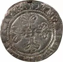 France  HENRI III - FRANC WITH FLAT COLLAR 1581 L BAYONNE