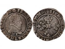 France  HENRI III - FRANC WITH FLAT COLLAR 1582 L BAYONNE