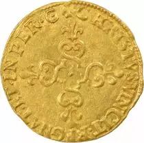 France  Henri III - Gold Ecu with Sun - 1578 M Toulouse