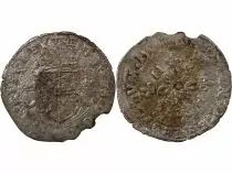 France  HENRY II - DOUZAIN OF THE DAUPHINE WITH CRESCENTS, 2nd TYPE 1552 Z GRENOBLE