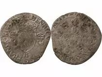 France  HENRY II - DOUZAIN WITH CRESCENTS - 1549 B ROUEN