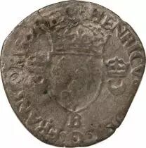 France  HENRY II - DOUZAIN WITH CRESCENTS - 1549 B ROUEN