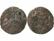 France  HENRY II - DOUZAIN WITH CRESCENTS - 1552 9 RENNES