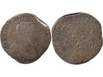 France  HENRY II - TESTON WITH NAKED HEAD, 1st TYPE 1556 L BAYONNE