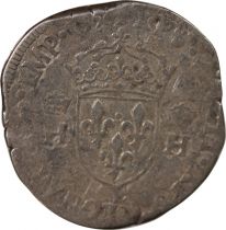 France  HENRY II - TESTON WITH NAKED HEAD, 1st TYPE 1556 L BAYONNE