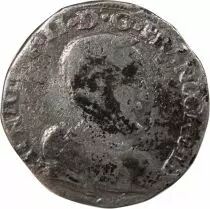 France  HENRY II - TESTON WITH NAKED HEAD, 1st TYPE 1557 T NANTES