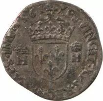 France  HENRY II (POSTHUMOUS) - TESTON WITH NAKED HEAD, 1st TYPE 1561 I Limoges