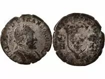 France  HENRY II (POSTHUMOUS) - TESTON WITH NAKED HEAD, 2nd TYPE 1561 L BAYONNE