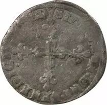 France  HENRY III - DOUBLE SOL PARISIS, 2nd TYPE 1579 A PARIS