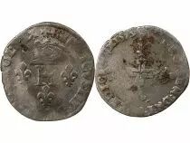 France  HENRY III - DOUBLE SOL PARISIS, 2nd TYPE 1579 A PARIS