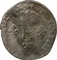 France  HENRY III - DOUBLE SOL PARISIS, 2nd TYPE 1579 A PARIS