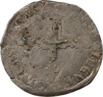France  HENRY III - DOUBLE SOL PARISIS, 2nd TYPE 1582 P DIJON