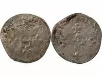 France  HENRY III - DOUBLE SOL PARISIS, 2nd TYPE 1582 R VILLENEUVE-LES-AVIGNON