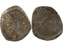 France  HENRY III - DOUBLE SOL PARISIS, 2nd TYPE 1583 MONTPELLIER