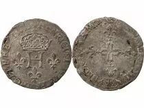 France  HENRY III - DOUBLE SOL PARISIS, 2nd TYPE 1585 D LYON