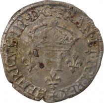 France  HENRY III - DOUBLE SOL PARISIS, 2nd TYPE 1586 C SAINT LÔ
